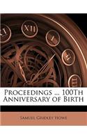 Proceedings ... 100th Anniversary of Birth