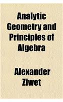 Analytic Geometry and Principles of Algebra: (English)