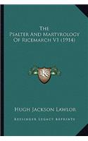 Psalter and Martyrology of Ricemarch V1 (1914)