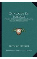 Catalogue de Tableaux