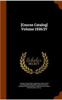 [Course Catalog] Volume 1926/27