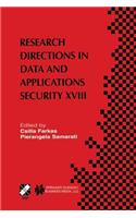 Research Directions in Data and Applications Security XVIII