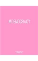 Notebook for Cornell Notes, 120 Numbered Pages, #DEMOCRACY, Pink Cover: For Taking Cornell Notes, Personal Index, 8.5"x11", Hashtag Series, Genius Edition