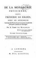 De la Monarchie Prussienne, Sous Frédéric le Grand - Tome III