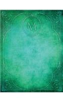 Monogram "M" Blank Sketchbook: Art Sketch Pad Notebook(13 Monogram Elegance 150 Sketch)