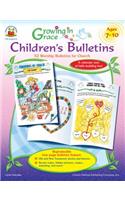 Growing in Grace Children's Bulletins, Ages 7-10: 52 Worship Bulletins for Church
