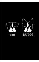 Batdog Notebook: Blank Lined Notebook Journal for Work, School, Office - 6x9 110 page