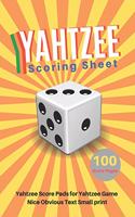 Yahtzee Scoring Sheet