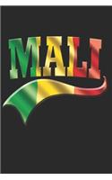 Mali Notebook: Mali Notebook - college book - diary - journal - booklet - memo - composition book - 120 sheets - Dot Grid paper 6x9 inch