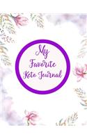 My favorite Keto Journal: Diet and Exercise Journal for the one who is serious about the big change. Diet Planner and Fitness Journal for you who is madly interest in losing 