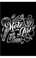 Keto Girl: Keto journal for women, keto gifts ideas, keto notebook 6x9 Journal Gift Notebook with 125 Lined Pages