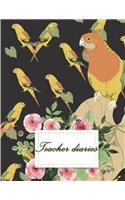 Teacher diaries: Journal or Planner for Teacher Appreciation Gifts, Teacher Notebook, Teacher Journal 120 pages Large Print 8.5" x 11"