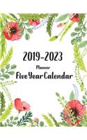 2019-2023 Five Year Calendar Planner: 60 Months Planner January 2019 - December 2023 Work, Goal, Passion and to Do List with Schedule Organizer for Teenage Girls(1 Five Year Planner and Calendar)