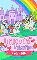 Unicorn Valentine Color Fun
