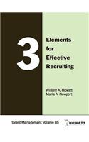 3 Elements for Effective Recruiting-Vol. 8b: (English)