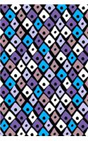 Bullet Journal Notebook Colorful Diamonds 2: 112 Page Numbered Graph Style Grid Bullet Journal with Index Pages and Key Pages in Portable 6 X 9 Size.