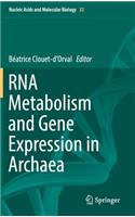 RNA Metabolism and Gene Expression in Archaea