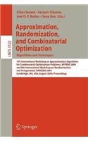 Approximation, Randomization and Combinatorial Optimization. Algorithms and Techniques