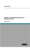 Erzähler und Erzählerkommentare in Hartmanns Erec