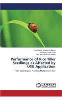 Performance of Rice Tiller Seedlings as Affected by Usg Application