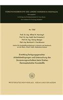 Ermittlung Fertigungsgerechter Arbeitsbedingungen Und Untersuchung Des Zerspanungsverhaltens Beim Drehen Thermoplastischer Kunststoffe
