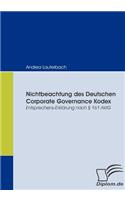 Nichtbeachtung des Deutschen Corporate Governance Kodex