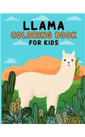 llama coloring book for kids