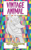 Adult Coloring Books for Women Vintage Animal - Large Print