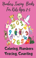 Numbers Tracing Books For Kids Ages 2-5: Numbers Writing Practice Book, Counting, Shapes Tracing, Pen Control, Learning The Easy Maths For Kids.