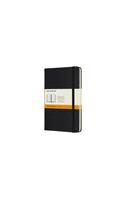 MEDIUM RULED HARDCOVER NOTEBOOK BLACK