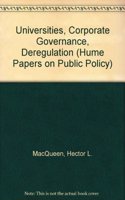 Universities, Corporate Governance, Deregulation: Hume Papers on Public Policy 1.3