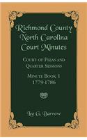 Richmond County, North Carolina Court Minutes