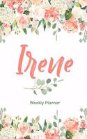 Irene Weekly Planner: Undated Version include Habit Tracker Monthly Review Journal Prompt book Dot Grid Note