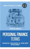 Personal Finance Terms - Financial Education Is Your Best Investment