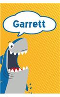 Garrett: Great White Shark Blank Comic Book Notebook Journal Book 120 Pages 6x9