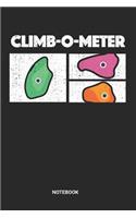 Climb-O-Meter Notebook: Dotted Lined Free Rock Climbing Notebook (6x9 inches) ideal as a Bouldering Journal. Perfect as a Travel Book for all Free Climber Lover. Great gift