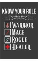 Know Your Role Warrior Mage Rogue Healer