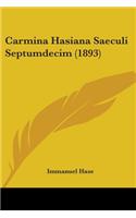 Carmina Hasiana Saeculi Septumdecim (1893)