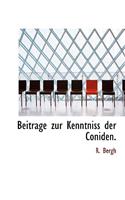 Beitrage Zur Kenntniss Der Coniden.