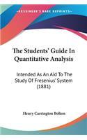 Students' Guide In Quantitative Analysis