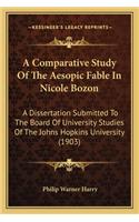 Comparative Study of the Aesopic Fable in Nicole Bozon