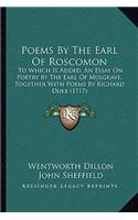 Poems By The Earl Of Roscomon