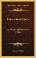 Etudes Analytiques