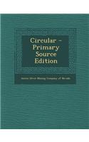 Circular - Primary Source Edition