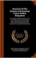 Decisions Of The Superior And Supreme Courts Of New Hampshire
