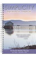 2019 Simplicity Inspirations for a Simpler Life 18-Month Weekly Planner: By Sellers Publishing