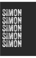 Name SIMON Journal Customized Gift For SIMON A beautiful personalized