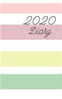 2020 Diary: Week to View Diary, Notebook. Small compact A4, 6x9 --Calendar Journal for Appointments, Tasks, Goal Setting, Tracking Priorities and Notes