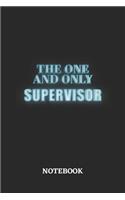 The One And Only Supervisor Notebook: 6x9 inches - 110 graph paper, quad ruled, squared, grid paper pages - Greatest Passionate working Job Journal - Gift, Present Idea