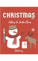 Christmas gift Letters to Santa Claus. Stationery